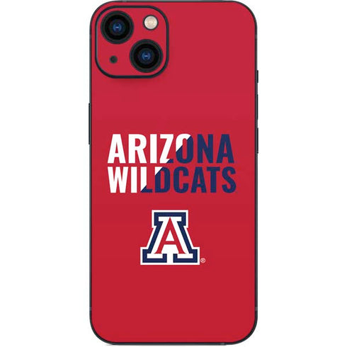 University of Arizona Wildcats Logo Split Red iPhone 14 Plus Skin